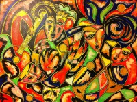 Masked Parade 20"x16" 